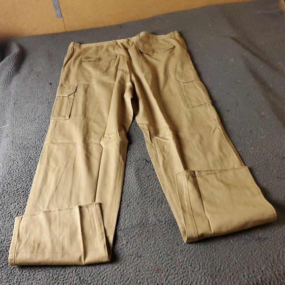 Boulder Creek Trading Cargo Pants Big Tall Mens Size 48 38L Tan Cotton Chino Kha - Picture 6 of 7